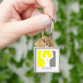 Testiculaire kanker Winning Survivor Sleutelhanger (Hand)