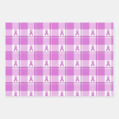 Testicular Cancer Awareness Plaid Purple Ribbon Inpakpapier Vel (Voorkant)