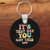 Testing Day It's Test Day You Got This Teacher Stu Sleutelhanger (Voorkant)
