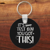 Testing Day It's Test Day You Got This Teacher Stu Sleutelhanger (Voorkant)