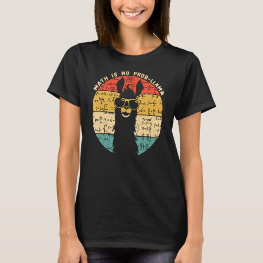 Testing Day Rock test Teaching No Prob Llama T T-shirt (Voorkant)