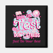 Testing Day Rock The Test Motivational For Teacher Magneet (Voorkant)