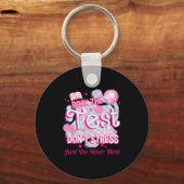 Testing Day Rock The Test Motivational For Teacher Sleutelhanger (Voorkant)