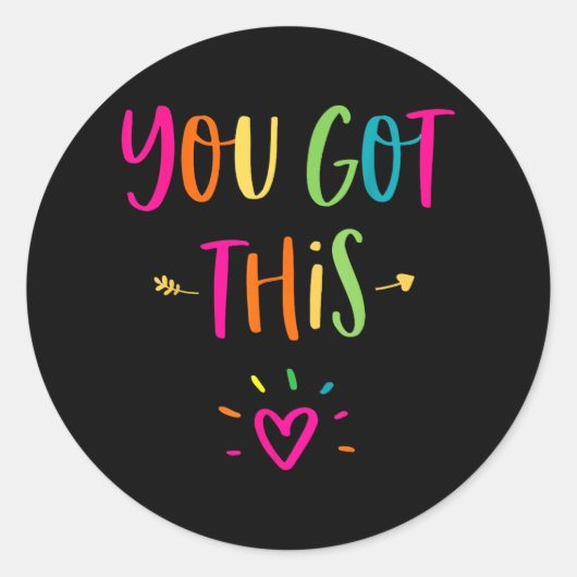 Testing Day Shirt voor docent Je hebt deze 2 Ronde Sticker (Voorkant)