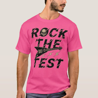Testing Day Teacher Rock the Test Guitar Teacher T T-shirt
