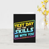 Testing Day Test Day May The Skills Be With You Te Kaart (Gele Bloem)
