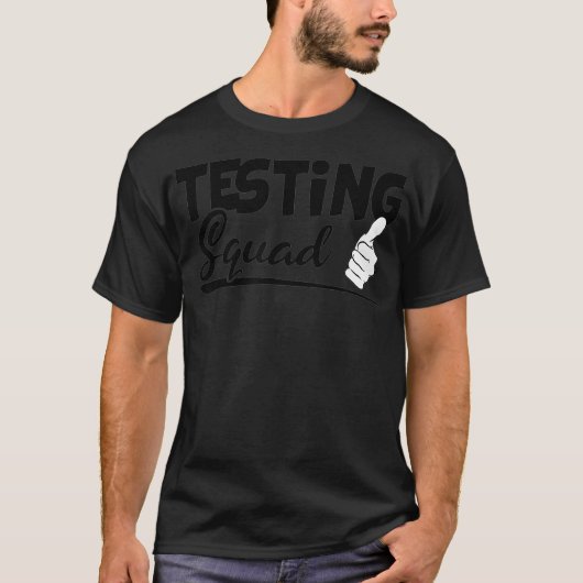 Testing Squad Funny Exam Test Day Giften for Stude T-shirt (Voorkant)