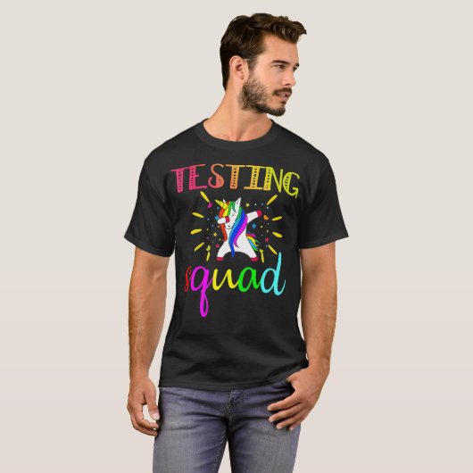 Testing squad Gift T shirt Funny School Professor (Voorkant volledig)