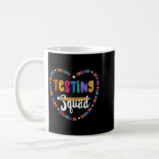 Testing Squad Motivational Test Day Words Heart Te Koffiemok (Links)