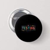 Testing Squad - Test Day 2024 Teacher Motivational Ronde Button 5,7 Cm (Voorkant /achterkant)