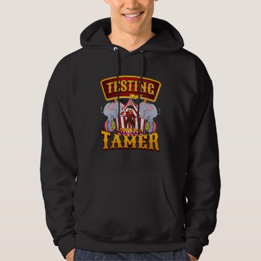 Testing Tamer Test Day Teacher in Circus Theme Wom Hoodie (Voorkant)