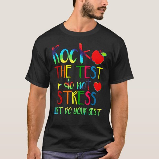 Testing Teacher Rock De Test Teaching Student 5 T-shirt (Voorkant)