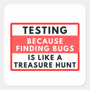 Testjacht Vierkante Sticker