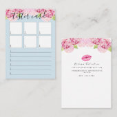 Testkaart - Lipstick-staalkaart - Vele grootten! Klantenkaartje (Voorkant / Achterkant)