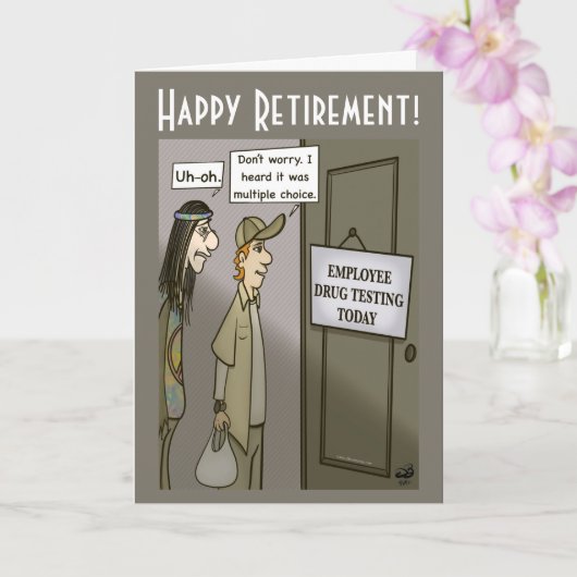 Testkaart voor werknemers kaart (Orchidee)