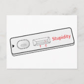 Testkit Stupidity Covid 19 Corona Virus Briefkaart (Voorkant)
