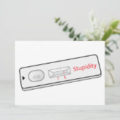 Testkit Stupidity Covid 19 Corona Virus Kaart (Staand voorkant)
