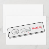 Testkit Stupidity Covid 19 Corona Virus Kaart (Voorkant / Achterkant)