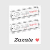 Testkit Stupidity Covid 19 Corona Virus Sticker (Vel)