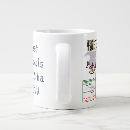 Testlampen voor zika 20 oz. Mok van RoseWrites (Achterkant)