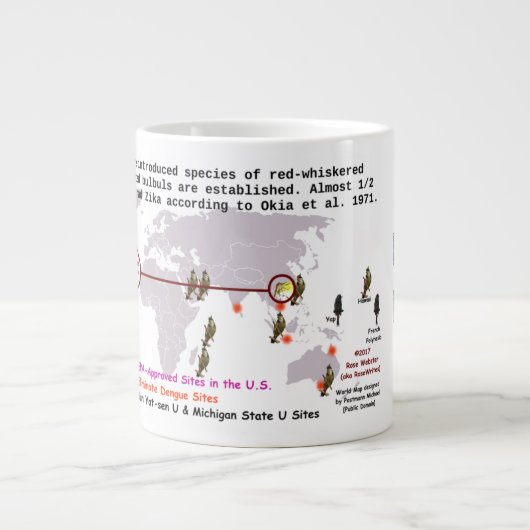 Testlampen voor zika 20 oz. Mok van RoseWrites (Voorkant)