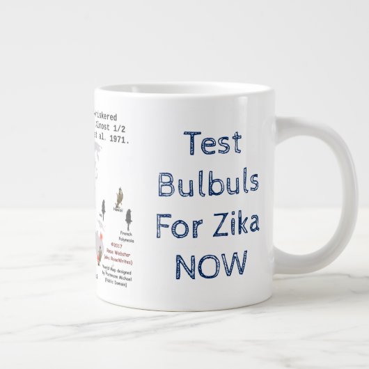 Testlampen voor zika 20 oz. Mok van RoseWrites (Rechts)