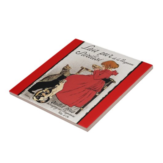 Testmelk voor de Katten Tegeltje (Zijkant)