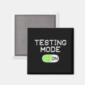 Testmodus Aan Fun Test Dag Leraren Student Mo Magneet (Voorkant / Achterkant)