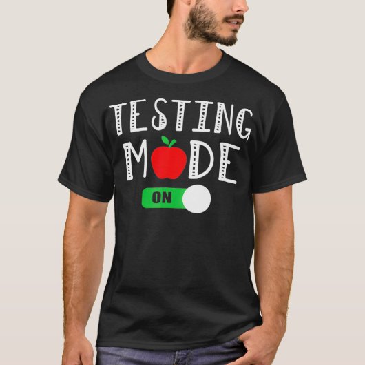 Testmodus op T Grappige School Professor Teacher T-shirt (Voorkant)