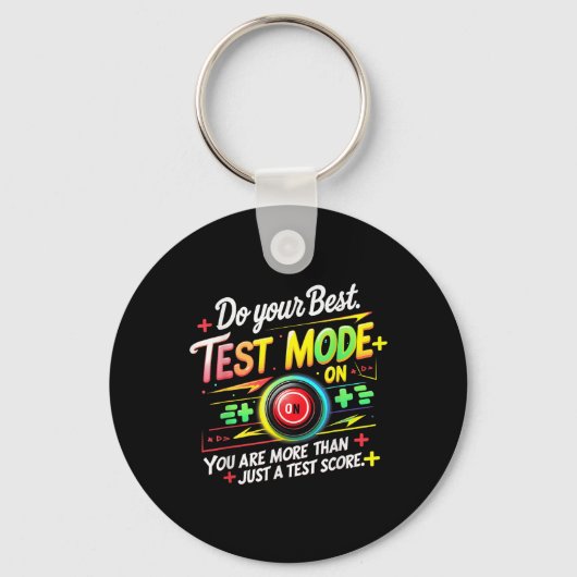 Testmodus op testdag Motivatie docent K Sleutelhanger (Voorkant)