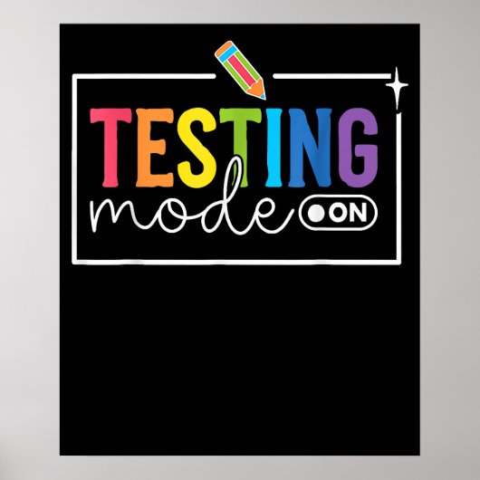 Testmodus op testdag Motivatie docent Poster (Voorkant)