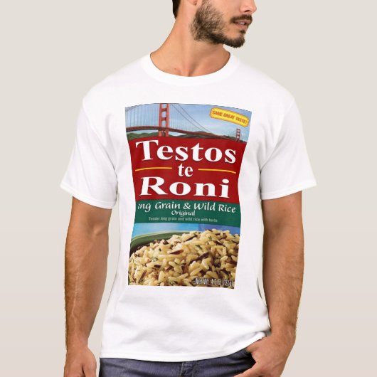Testos-te-roni T-shirt (Voorkant)