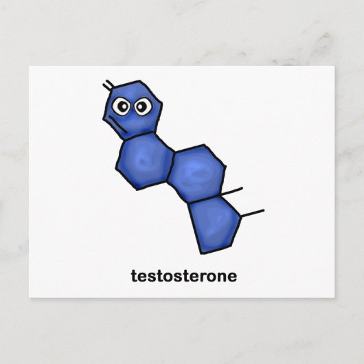 Testosteron Briefkaart (Voorkant)
