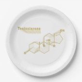 Testosteron Hormone Gold-formule Papieren Bordje (Voorkant)