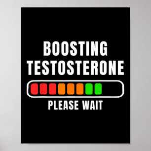 Testosteron verhogen laden poster