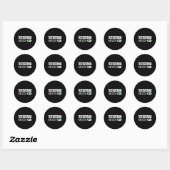 Testosteronmodus ingeschakeld ronde sticker (Vel)