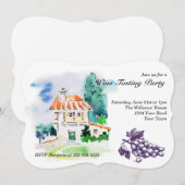 Testpartij bij het Franse Villa Wijn Kaart (Voorkant / Achterkant)