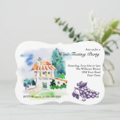 Testpartij bij het Franse Villa Wijn Kaart (Staand voorkant)