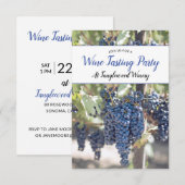 Testpartij voor wijnstokken bij de wijnbouw in bij kaart (Voorkant / Achterkant)