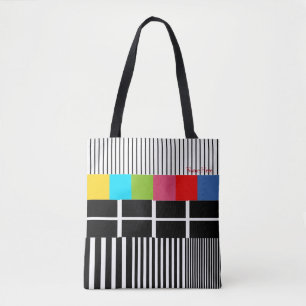 Testpatroon geïnspireerd tote bag