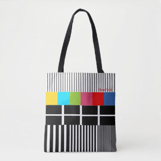 Testpatroon geïnspireerd tote bag