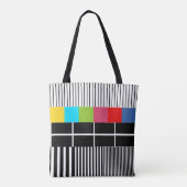 Testpatroon geïnspireerd tote bag (Achterkant)
