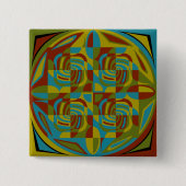 "Testpatroon" Vierkante Button 5,1 Cm (Voorkant)