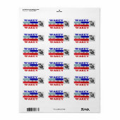 Testpatroon Wakey Wakey Etiket (Full Sheet)