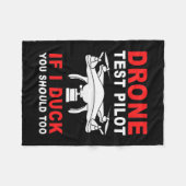 Testpiloot voor droneproef fleece deken (Voorkant (Horizontaal))