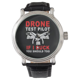 Testpiloot voor droneproef horloge