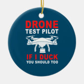 Testpiloot voor droneproef keramisch ornament (Voorkant)