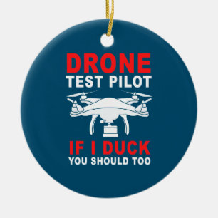 Testpiloot voor droneproef keramisch ornament