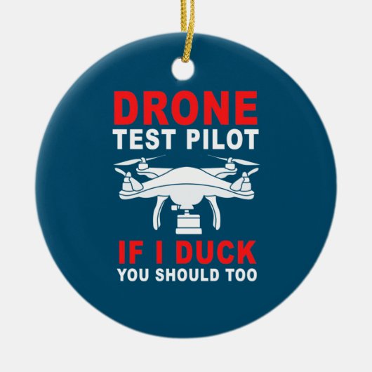 Testpiloot voor droneproef keramisch ornament (Voorkant)