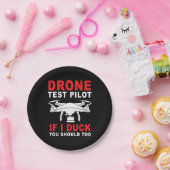 Testpiloot voor droneproef papieren bordje (Feest)